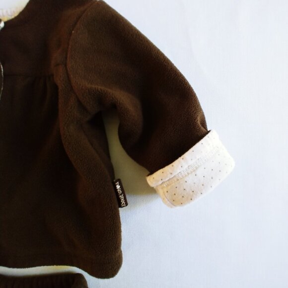 2 pc Bout'Chou Fleece Coordinated Jacket and Pant Set 1 Month - Picture 6 of 12